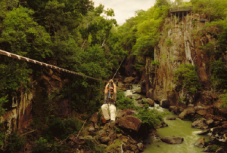 Seilrutsche in Rio Perdido
