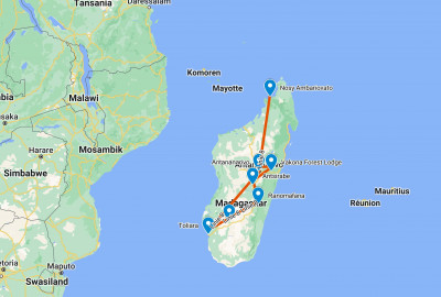 Madagaskar Best of Best map