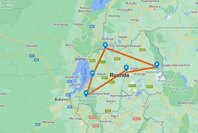 Ruanda im Ganzen map