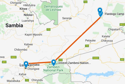 Sambia die unbekannte Schöne map