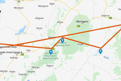 Tansania für Kenner map
