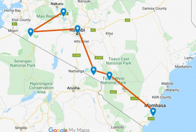 Unschlagbares Kenia map